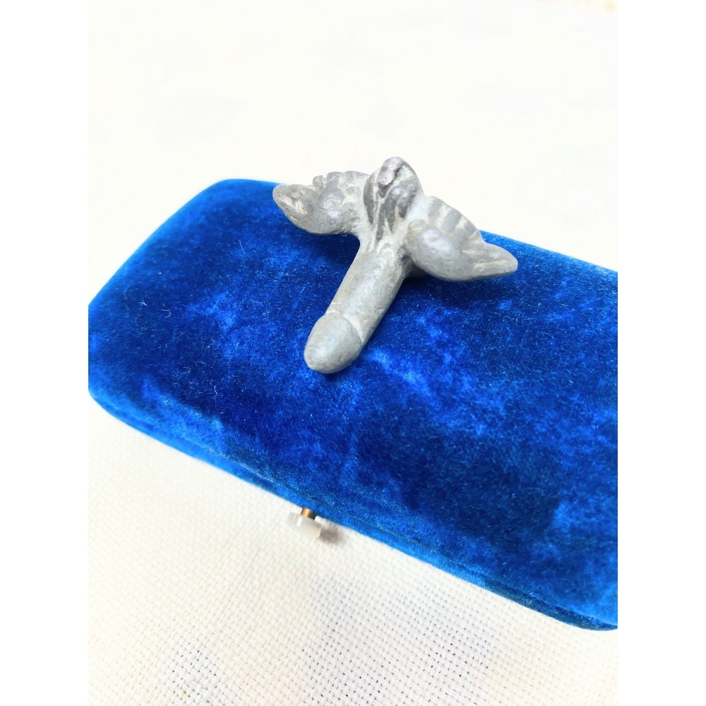 Vintage Winged Phallus Amulet Roman Fascinum Style Lead Metal Charm Good Luck